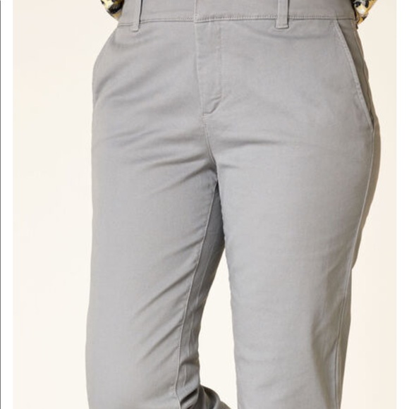 NWT Cleo pull on ankle pant- Grey & Flower print - Picture 2 of 11